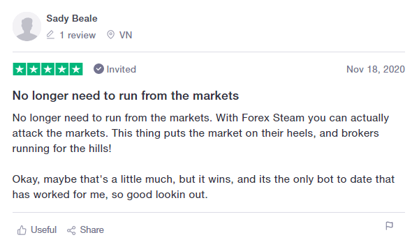 Forex Steam customer reviews