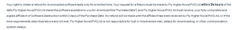 The refund policy 