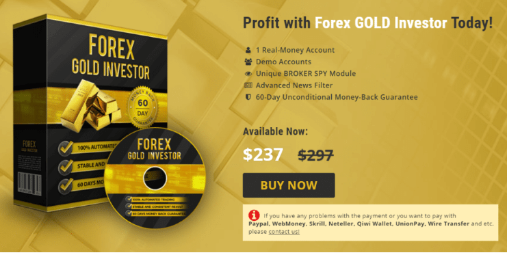 Forex Gold Investor Pricing