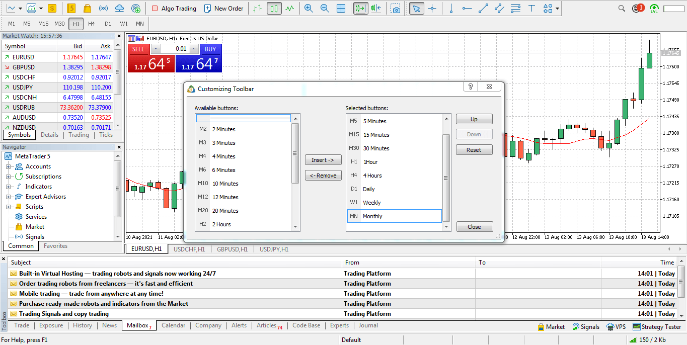 Trading platform mt5 Web trading