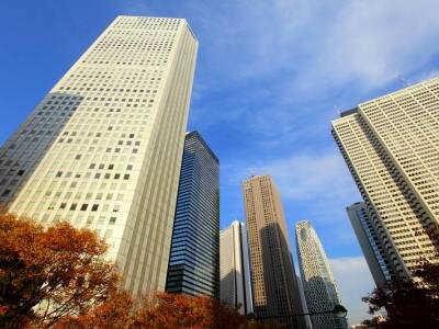 Financial district in Tokyo
