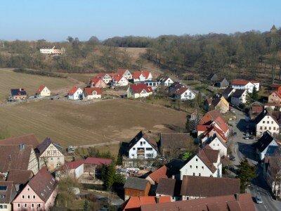 development area in Southern Germany seen from above
