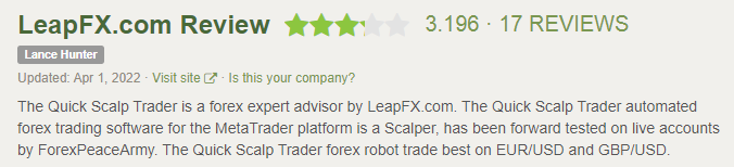 LeapFX’s page on Forex Peace Army.