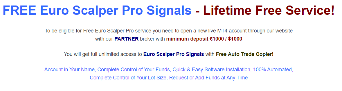 Euro Scalper Pro offer