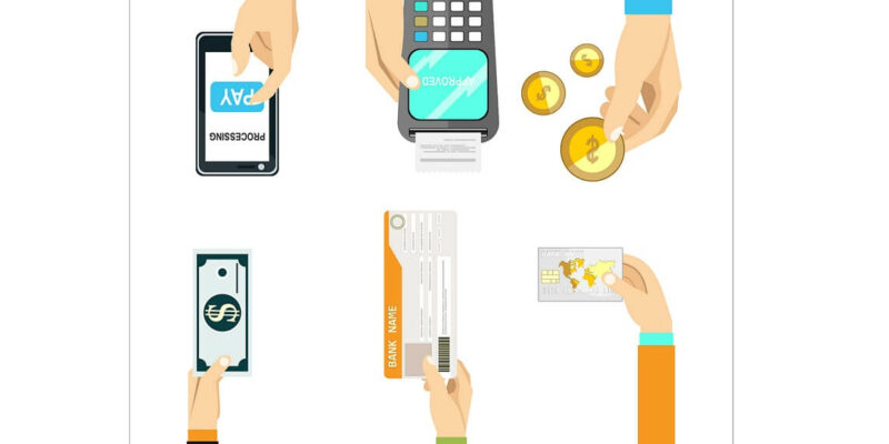 illustration of different payment methods