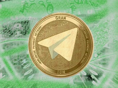 Gold coin Cryptocurrency gram, ton