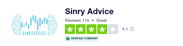 User reviews for Sinry Advice on the Trustpilot site