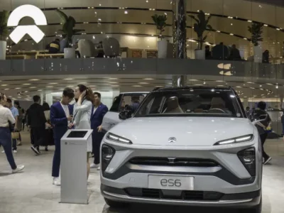 The NIO Inc. ES6 electric sport utility vehicle (SUV) stands on display at the Auto Shanghai 2019 show in Shanghai, China, on Tuesday, April 16, 2019.