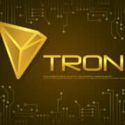 Tron blockchain design background collection vector illustration