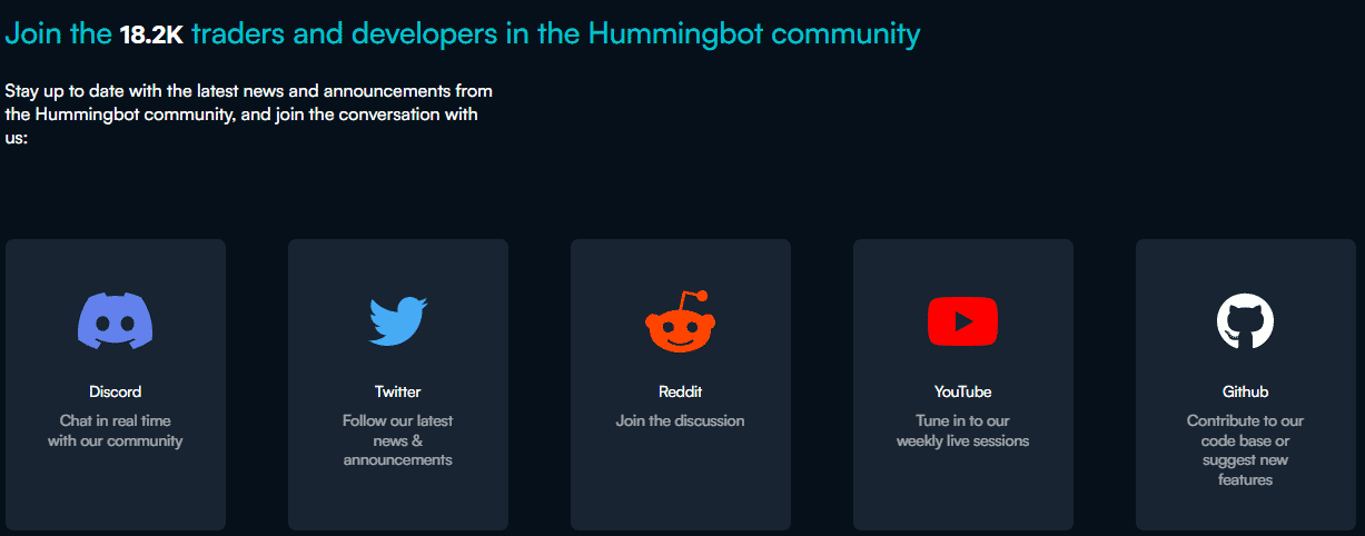 Hummingbot community