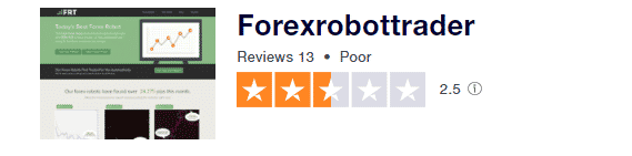 User reviews for the Forex Robot Trader company on the Trustpilot site