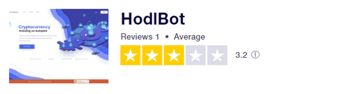 User reviews for Hodlbot on the Trustpilot site